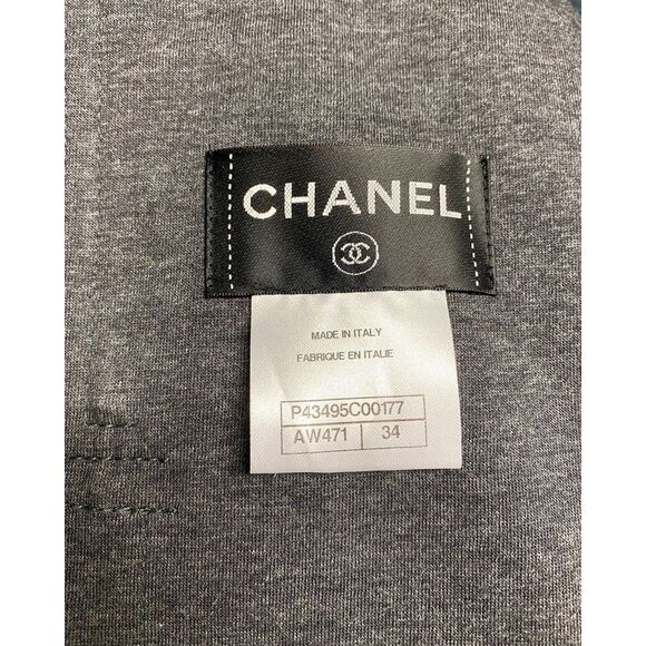 Chanel Motor Jacket in Green Leather - Picture 5 of 6